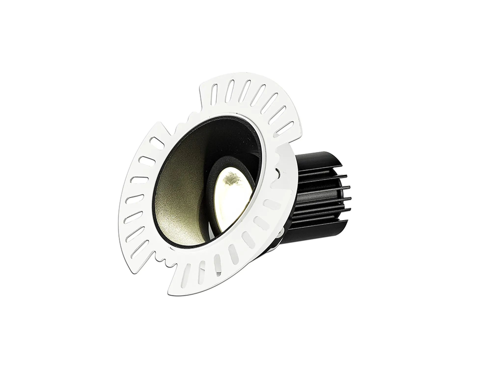 DM201799  Basy A 9 Tridonic Powered 9W 2700K 770lm 24° CRI>90 LED Engine, 250mA Black Adjustable Recessed Spotlight, IP20